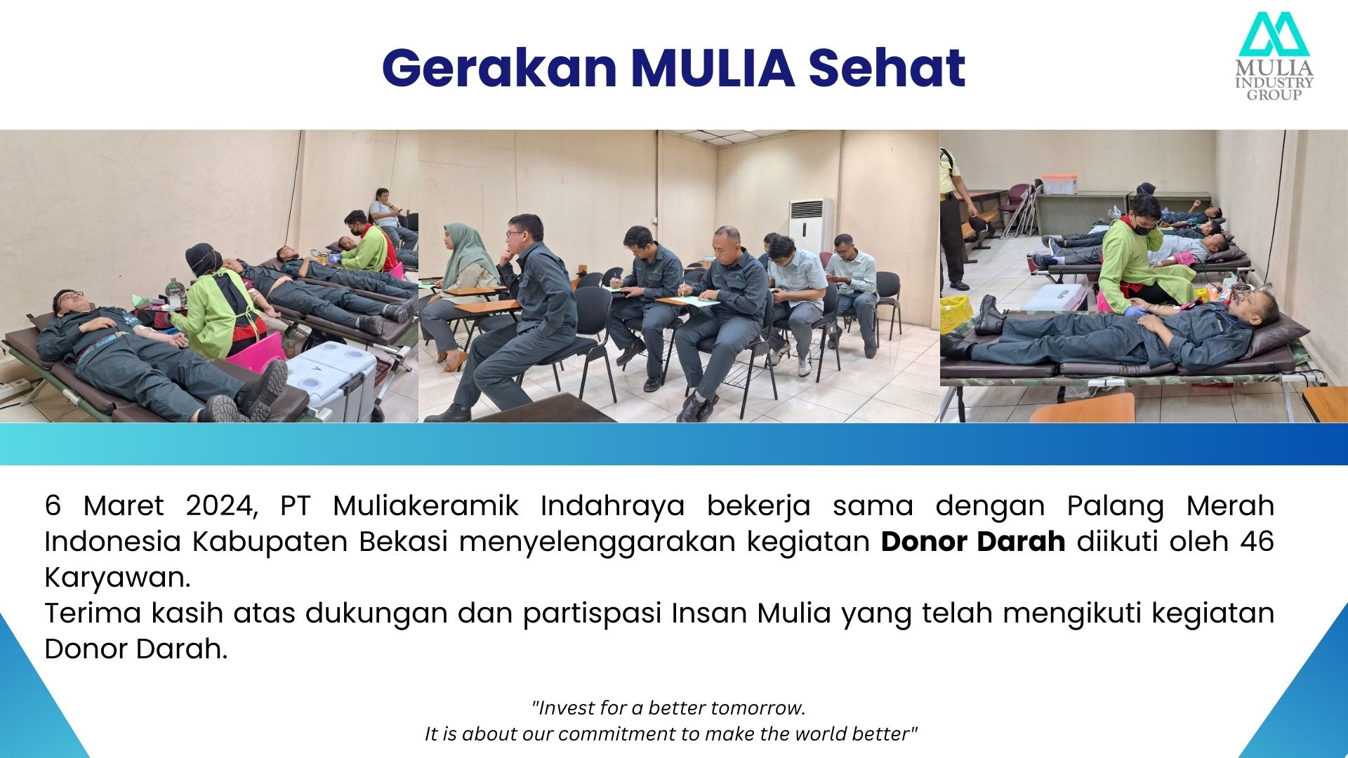 Gerakan MULIA Sehat: Donor Darah